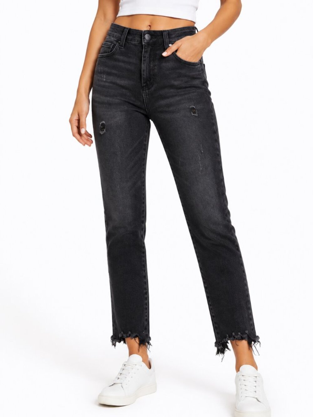 Kendall + Kylie High Rise Black Jeans SIZE 24